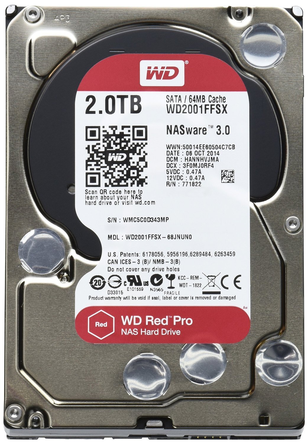 WD HDD 内蔵ハードディスク 3.5インチ 2TB WD Red Pro WD2001FFSX SATA3.0 7200rpm 64MB 5年保証 Amazon.co.jp: WD HDD 内蔵ハードディスク 3.5インチ 2TB WD Red
